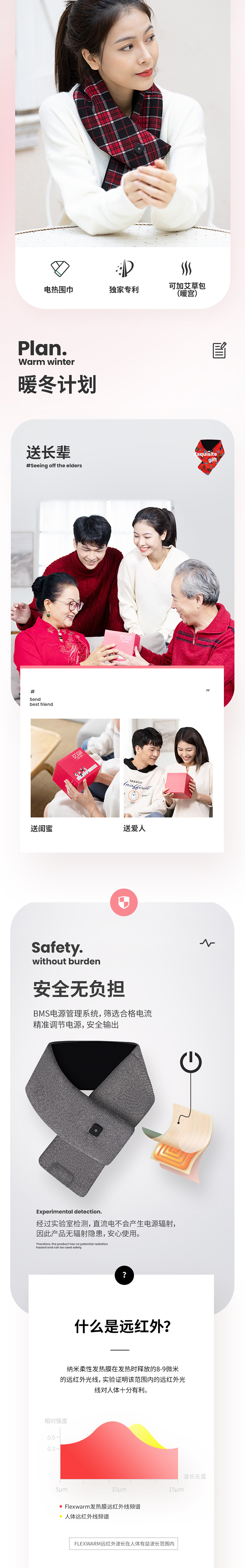 52度理療遠紅外發(fā)熱圍巾