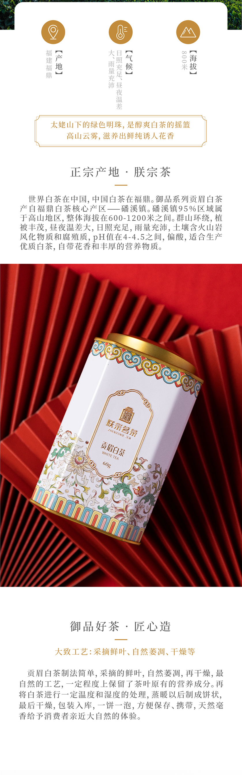 朕宗茗茶 貢眉白茶
