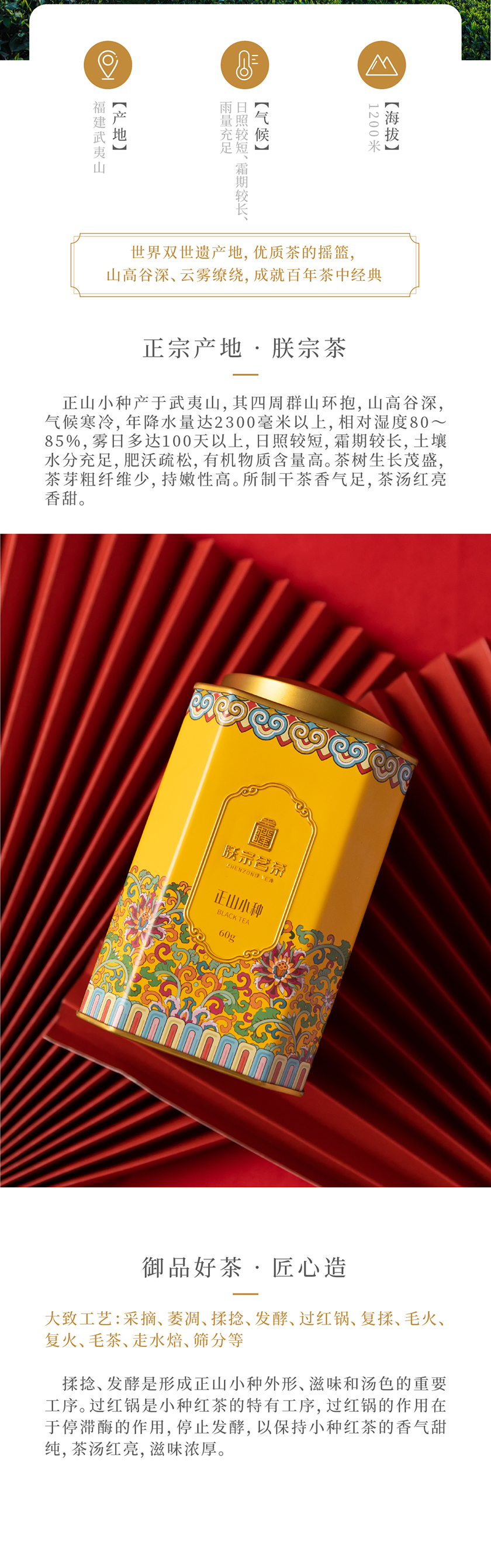 朕宗茗茶 正山小種禮品茶葉