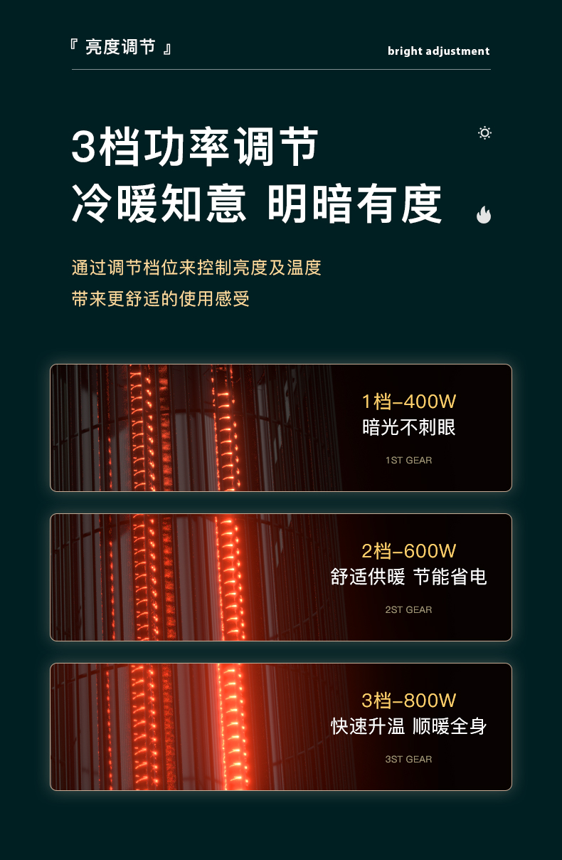 OGNAL奧戈那取暖器家用節(jié)能烤火爐小型電暖氣小太陽鳥籠式電暖器