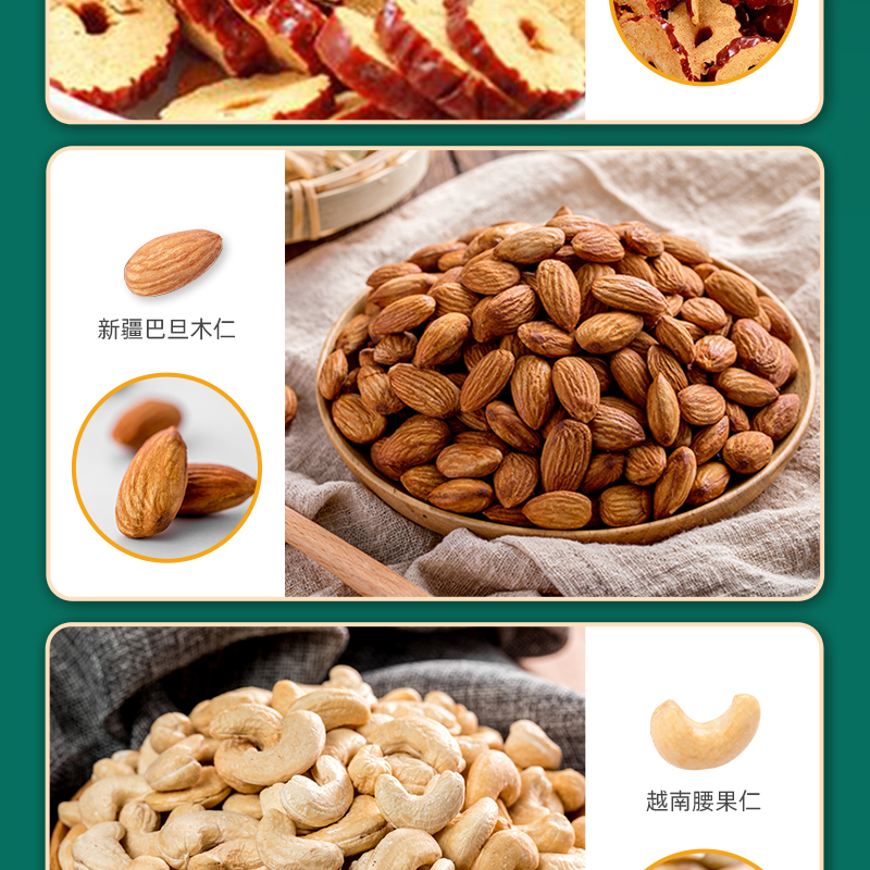 雪白仁八方送福堅(jiān)果禮盒（分享版）
