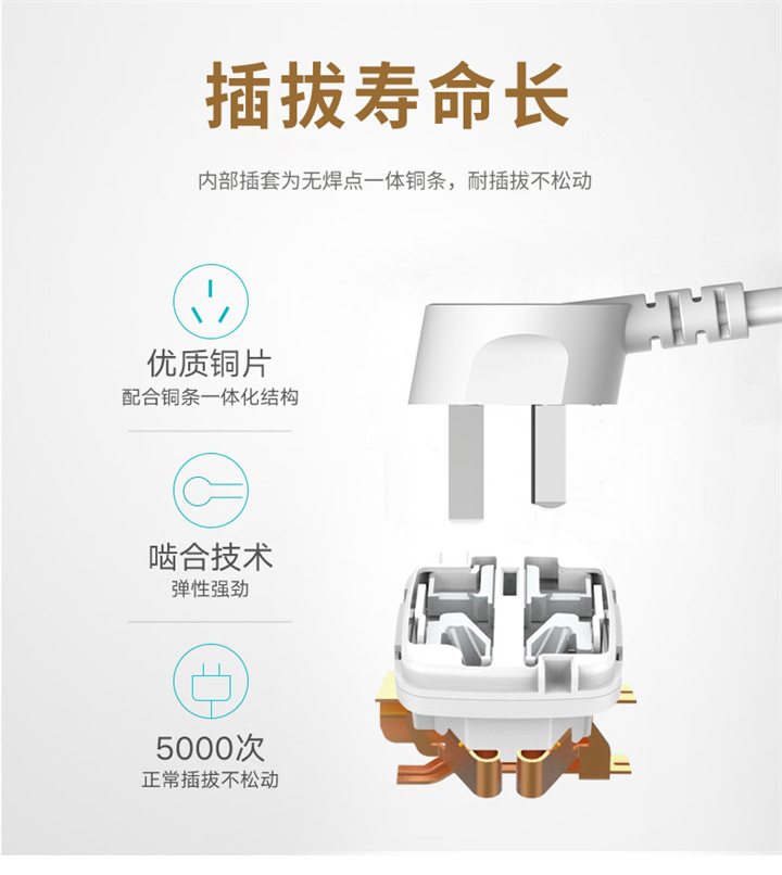 FT12桌面式多功能插座 獨(dú)立開關(guān)過載保護(hù)插座 